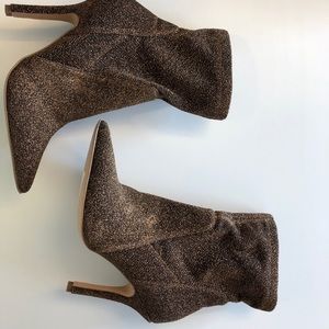 Black and gold sparkly boots